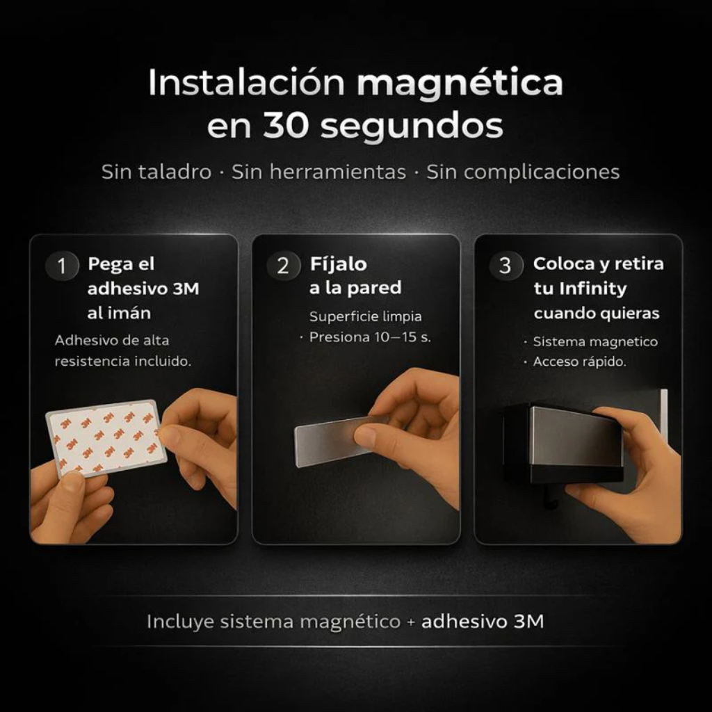 Organizador de llaves LED con Efecto Infinito 3D